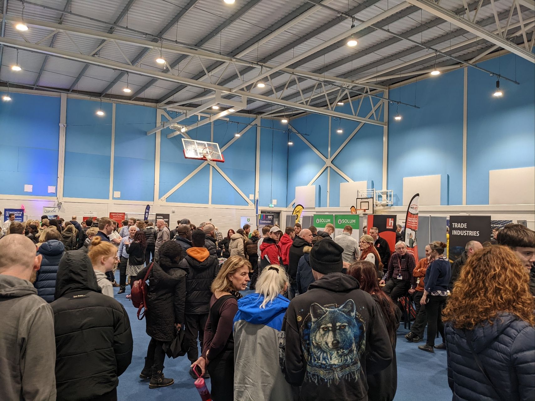 Crowd at GC Apprenticeship Open Evening