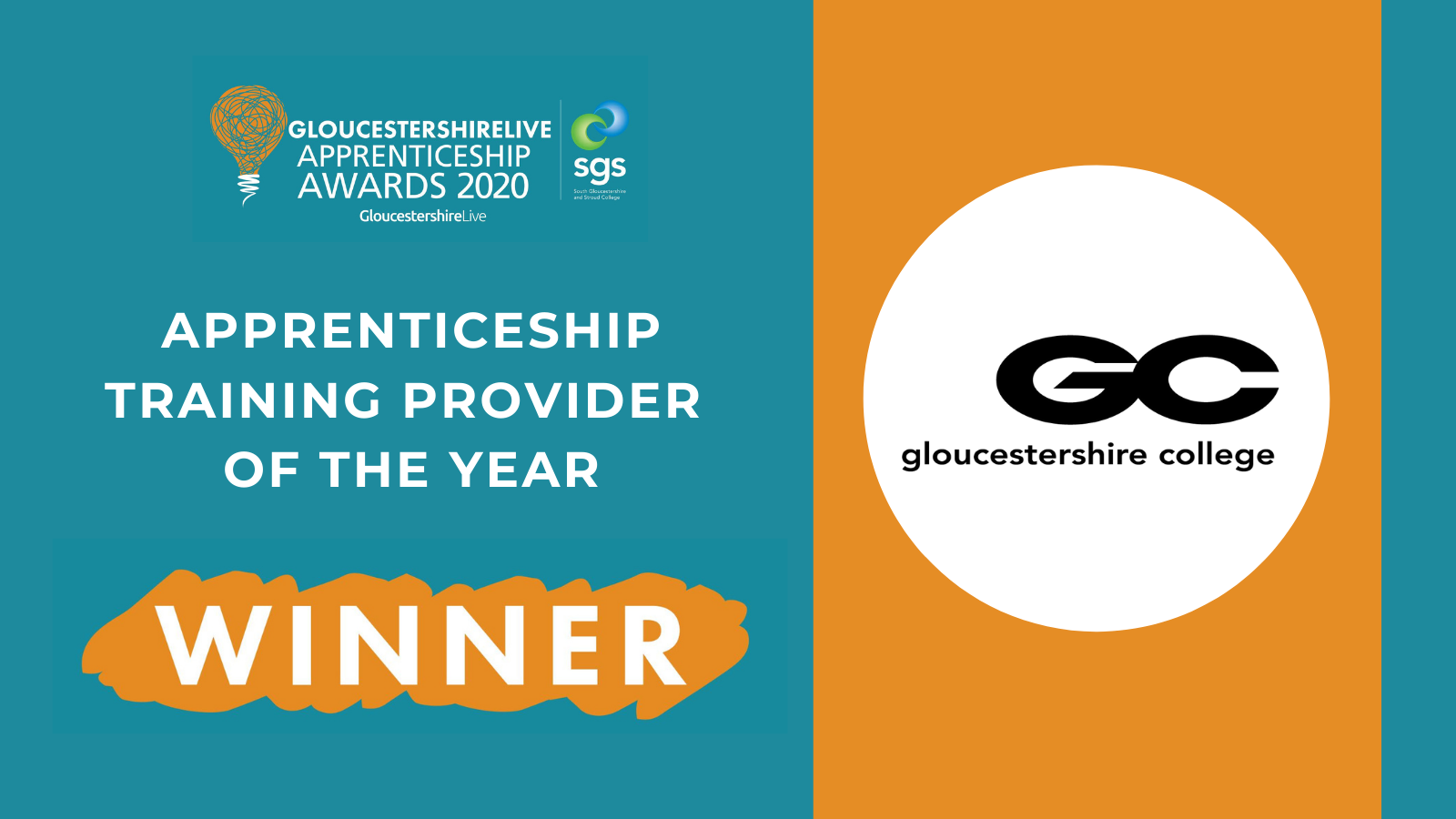 A double win for Gloucestershire College at Gloucestershire's Apprenticeship Awards 2020