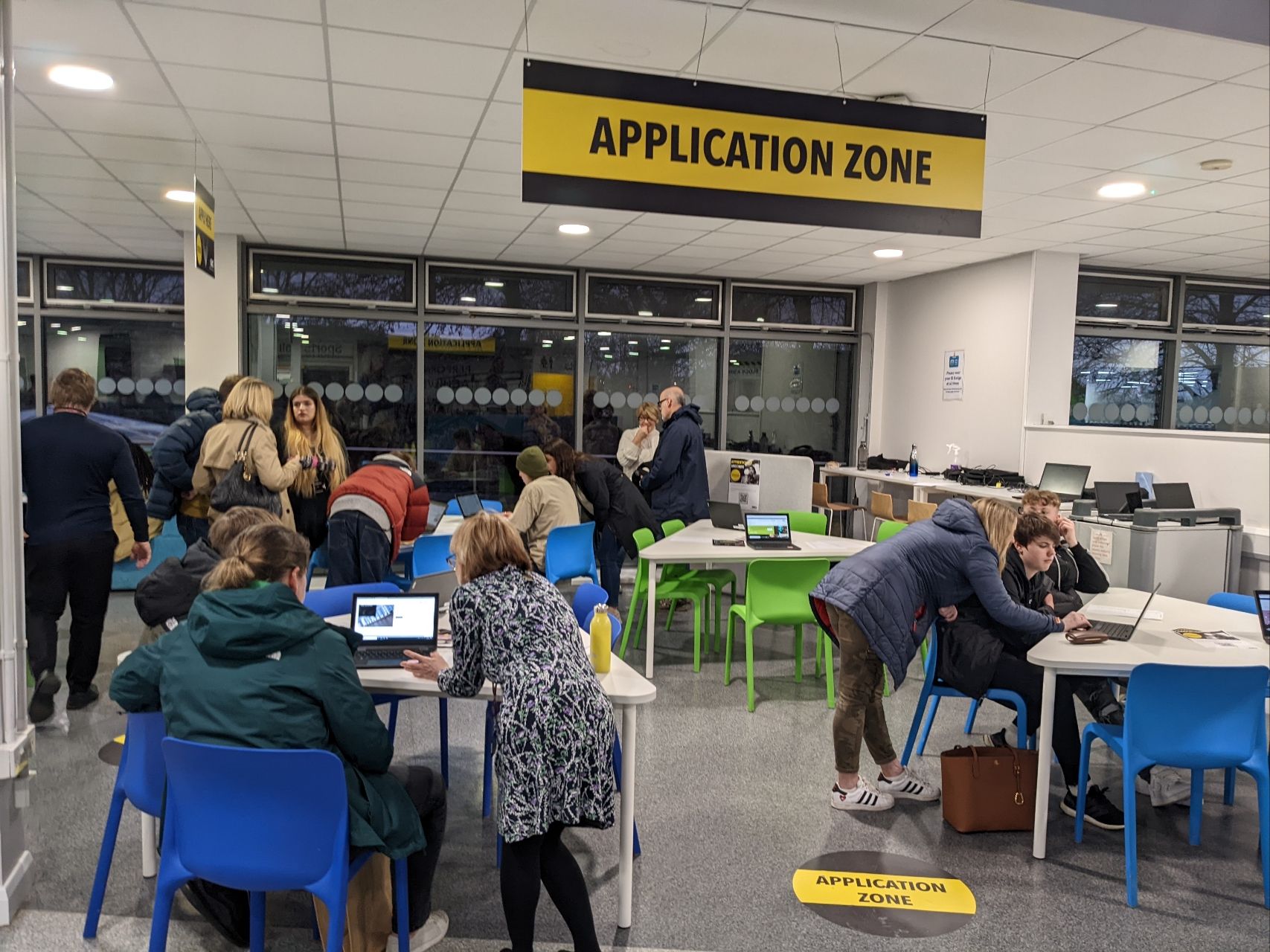 Application Zone at GC Apprenticeship Open Evening